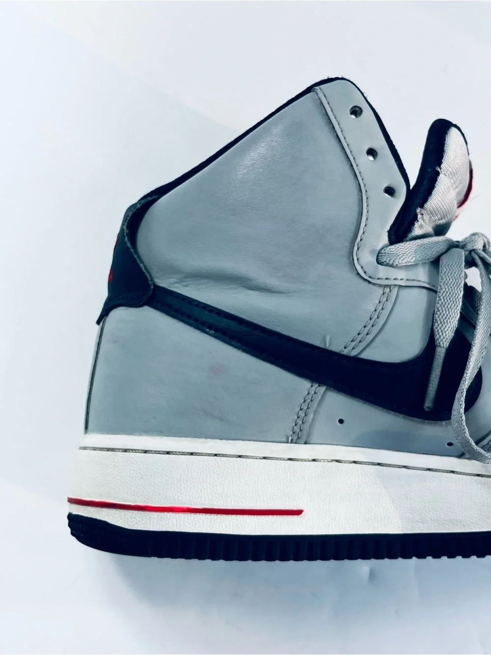 Nike Air Force 1 High QS ‘New England Patriots’ #DZ 7338-001 Women’s:8.5 Grey